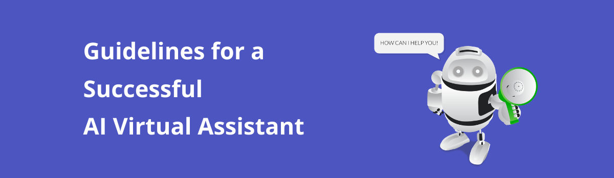 Important Guidelines for a Successful AI Virtual Assistant | Rezolve.ai, ebook cover
