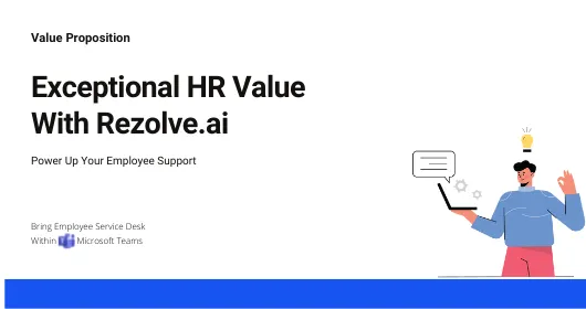 HR Service Desk: Exceptional HR Value With Rezolve.ai, ebook cover