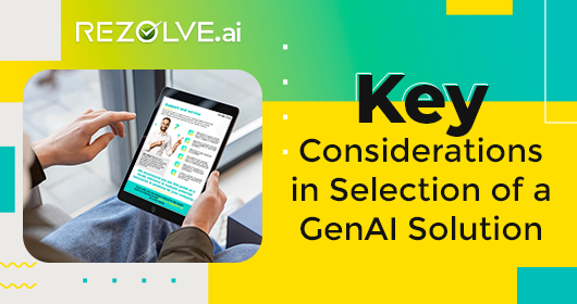 Key Considerations in Selection of a GenAI Solution-Ebook, ebook cover